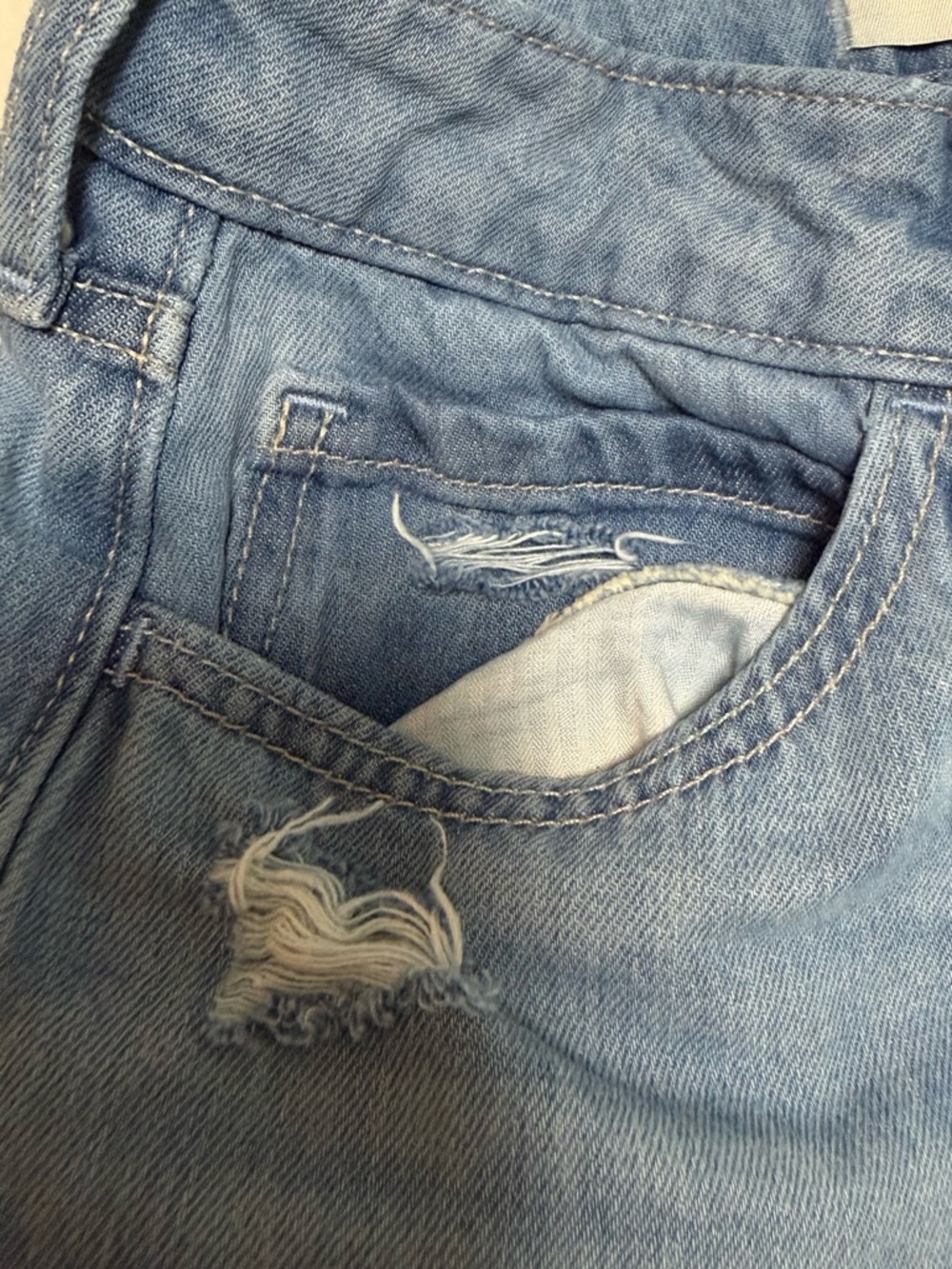HOLLISTER Low Rise Baggy Wide Leg Jeans Blue Size 23 GUC - Picture 12 of 13